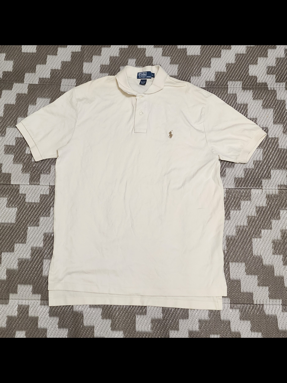 Ralph Lauren Classic Polo Shirt in Cream